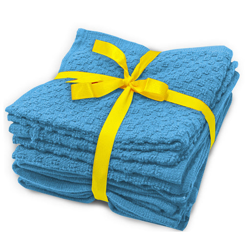 Teal Color Cotton Kitchen Towels Pack of 8
