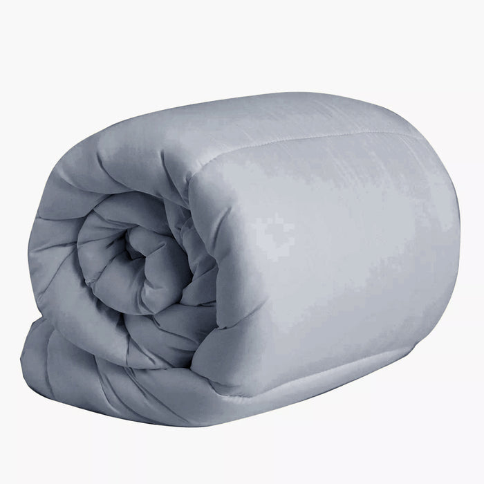 Single Piece Roll Comforter - Silver