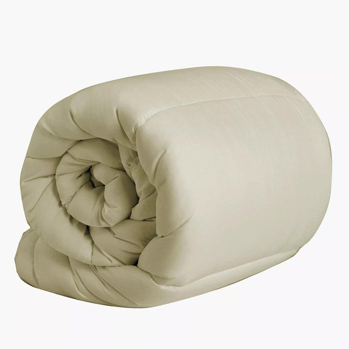 Single Piece Roll Comforter - DK Beige