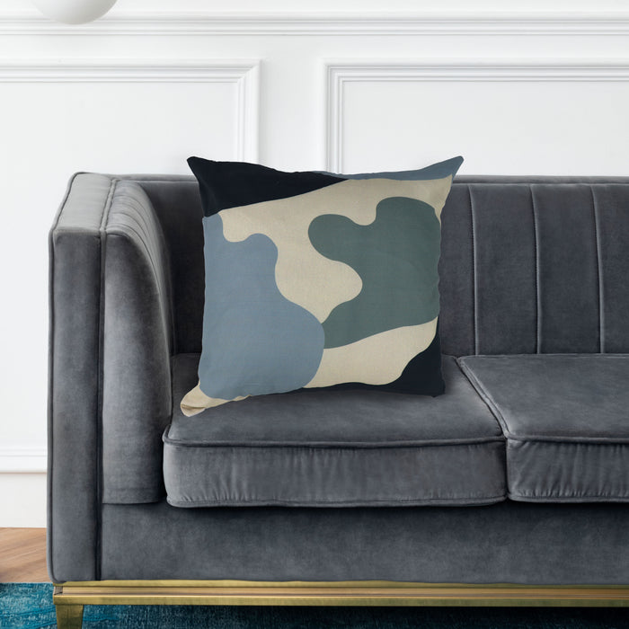 Cushion cover 45X45 set of 4pcs Decorative throw pillow case 45x45cm Digital Print Blue Art Decorative Pillow Cover