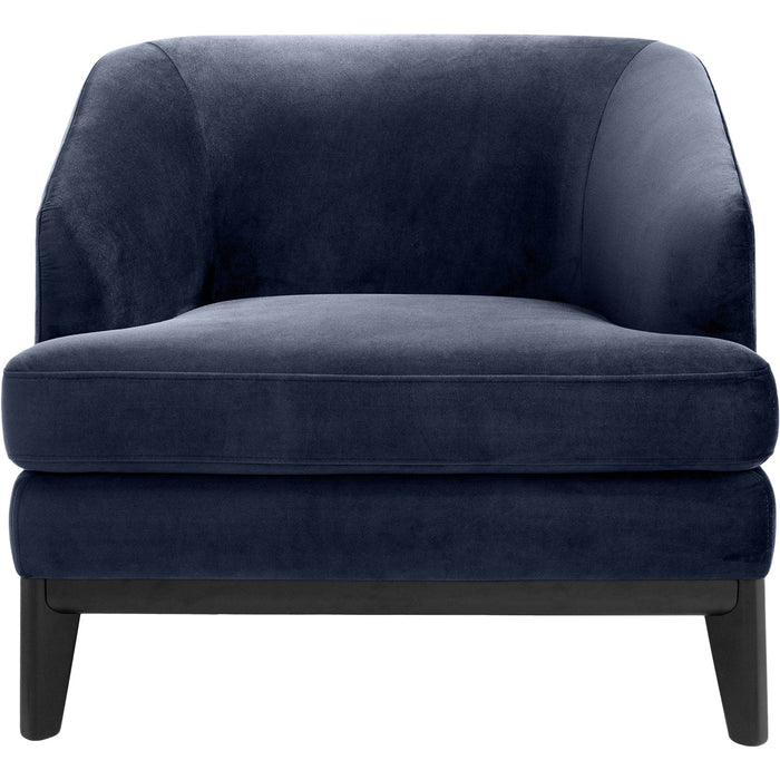 Murkier Chair with wooden legs - Midnight Blue - Cotton Home