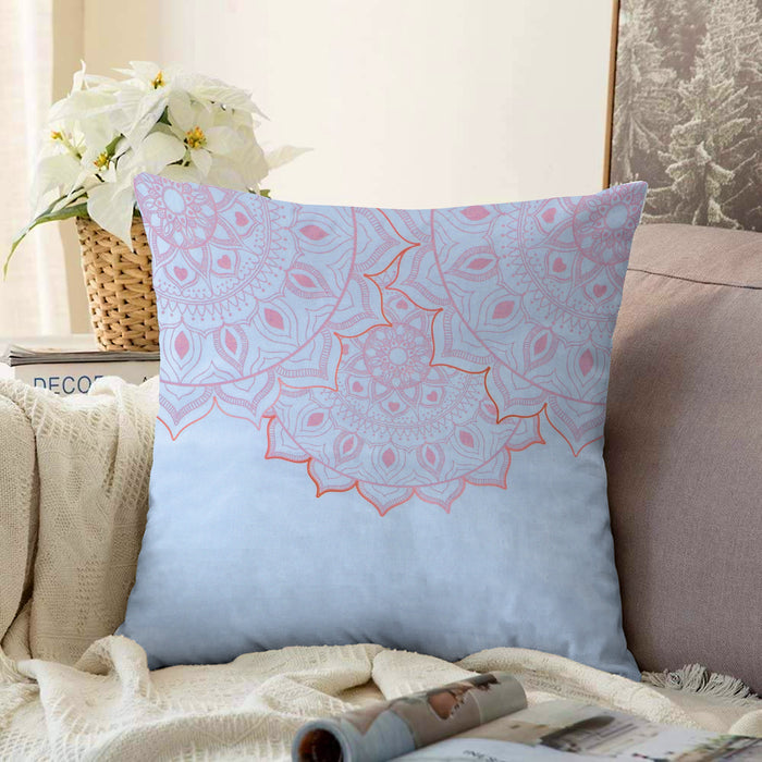 2-Pack Cotton Decorative Throw Pillows - 45x45 cm Square, Arabic Design