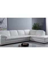 Marcels Wide Leather Match Sofa & Chaise - Cotton Home