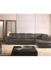 Marcels Wide Leather Match Sofa & Chaise - Cotton Home