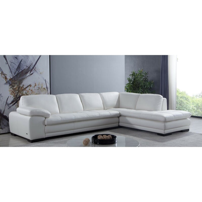 Marcels Wide Leather Match Sofa & Chaise - Cotton Home