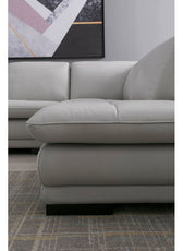 Marcels Wide Leather Match Sofa & Chaise - Cotton Home