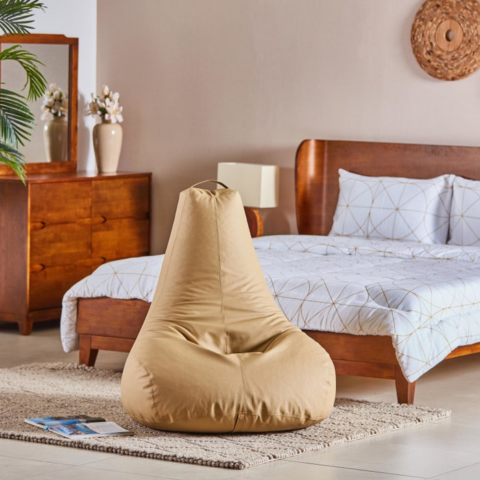 Buy Beige Bean Bag Chair for Adults 90x90cm