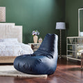 Adult Tear Drop Bean Bag Chair Navy Blue 90x90cm
