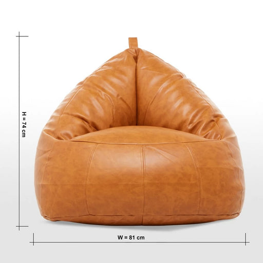 Orange Bean Bag Chair Cotton Home