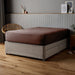 Fitted Sheet 100% Cotton (160 X 200 + 30 CM ) - Chocolate Brown - Cotton Home