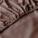 Fitted Sheet 100% Cotton (160 X 200 + 30 CM ) - Chocolate Brown - Cotton Home