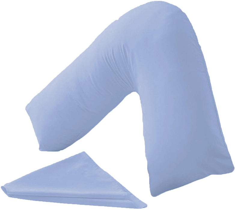 V Shape Pillow Cover - Standard Size - Sky Blue