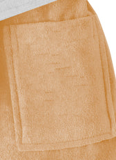Bear Embroidered Kids Bathrobe with Hood and Tie Up Belt - Peach - Cottonhome.ae