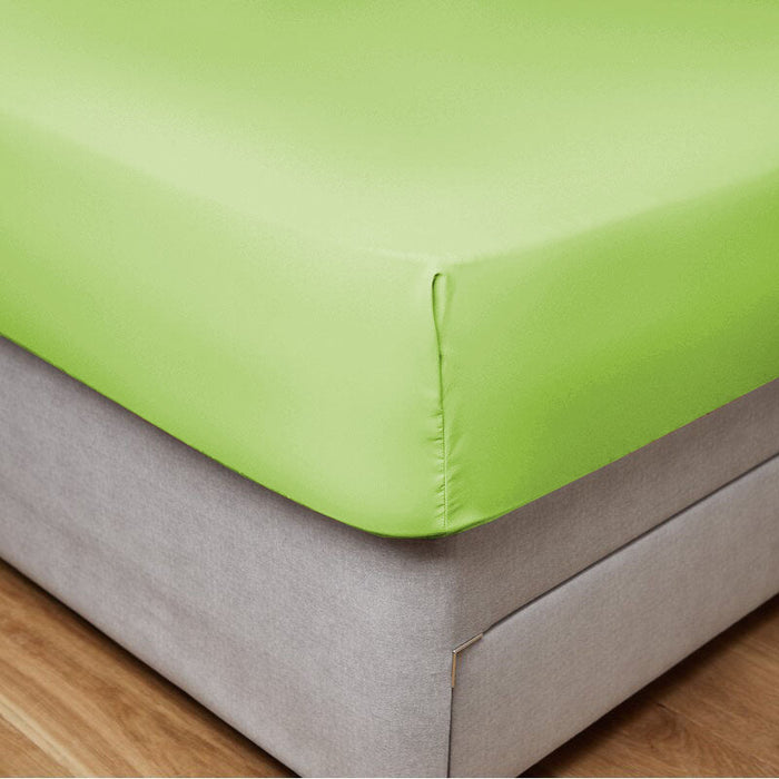 Fitted Sheet 100% Cotton (180 X 200 + 30 CM ) - Green - Cotton Home