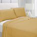 3 Piece Flat Sheet Set Super Soft Golden Single
