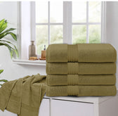 Khaki 4pc bath towels set