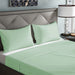 3 Piece Flat Sheet Set Super Soft Mint Green Single