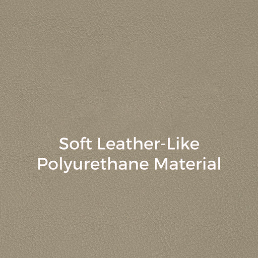 PU Leather Adult Bean Bag 62x105cm - Beige - Cottonhome.ae