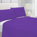 Buy 3 Piece Flat Sheet Set Super Soft Purple Single