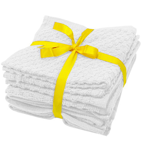 White Cotton Kitchen Towels Pack of 8pcs 