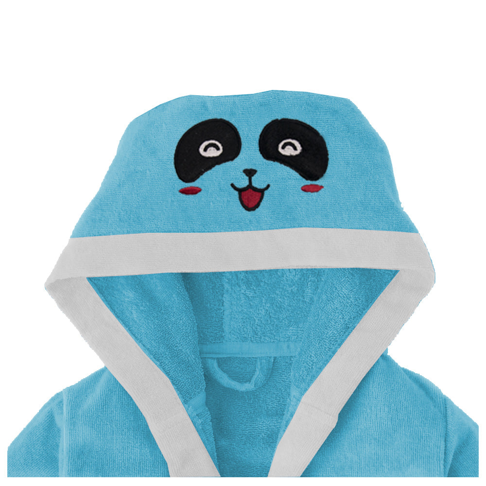 Buy Panda Design Embroidered Kids Bathrobe