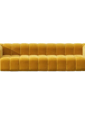 Yawalrack Modern Velvet Upholstered Sofa 3-Seater Sofa Luxury Sofa - Cottonhome.ae