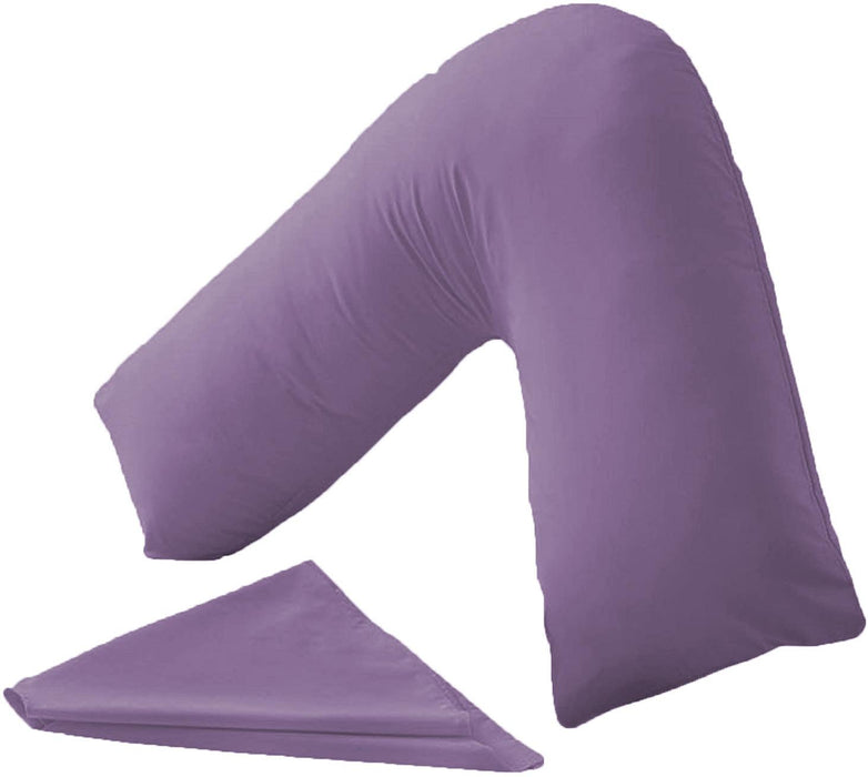 V Shape Pillow Cover - Standard Size - Light Purple