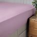 Fitted Sheet 100% Cotton (180 X 200 + 30 CM ) - Baby Pink - Cotton Home