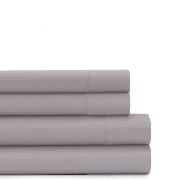 3 Piece Flat Sheet Set Super Soft Beige King Size 220x240cm with 2 Pillow Case