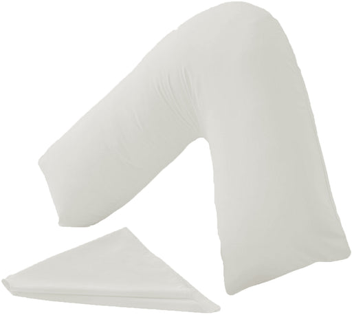 V Shape Pillow Cover - Standard Size - Ivory