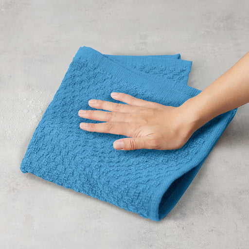 Teal Color Cotton Kitchen Towels 