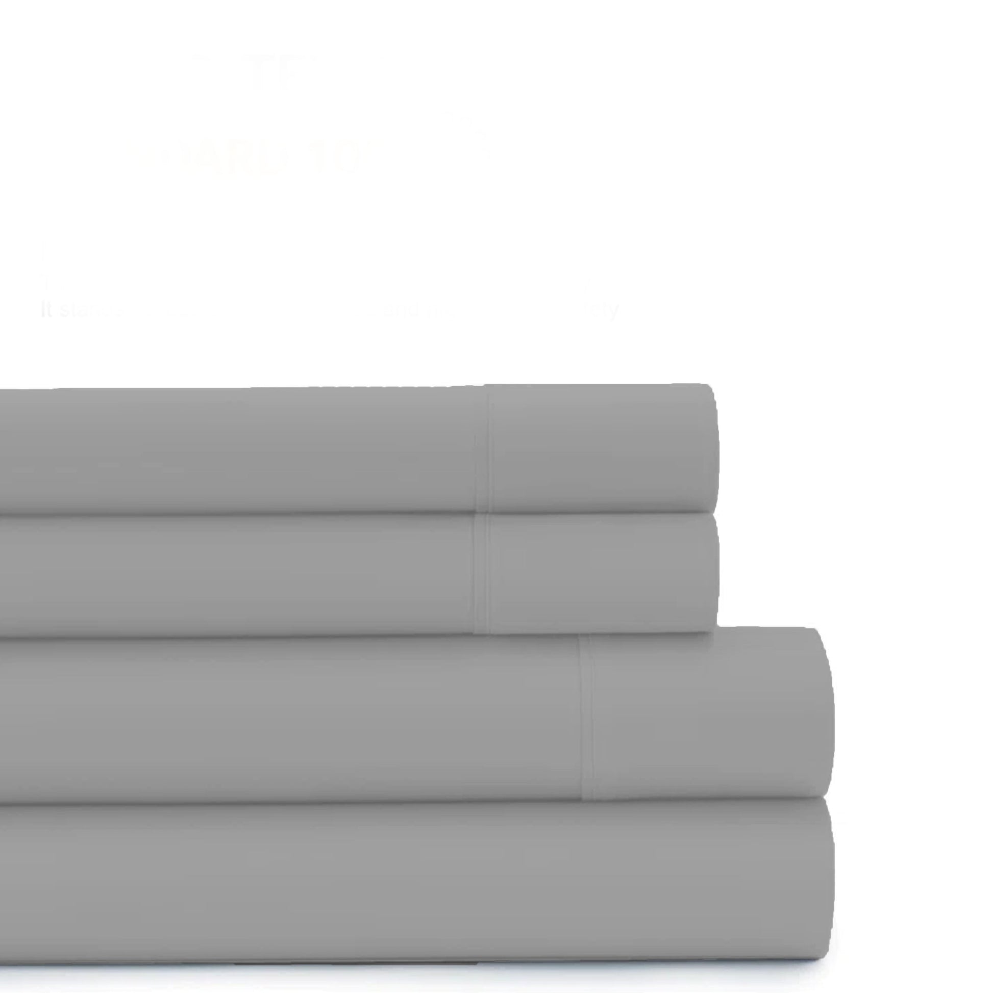 buy 3 Piece Flat Sheet Set Super Soft Grey Queen