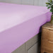 Fitted Sheet 100% Cotton (90 X 190 + 20 CM ) - Purple - Cotton Home