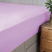 Fitted Sheet 100% Cotton (180 X 200 + 30 CM ) - Purple - Cotton Home