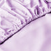 Fitted Sheet 100% Cotton 120X200+25CM - Purple - Cotton Home
