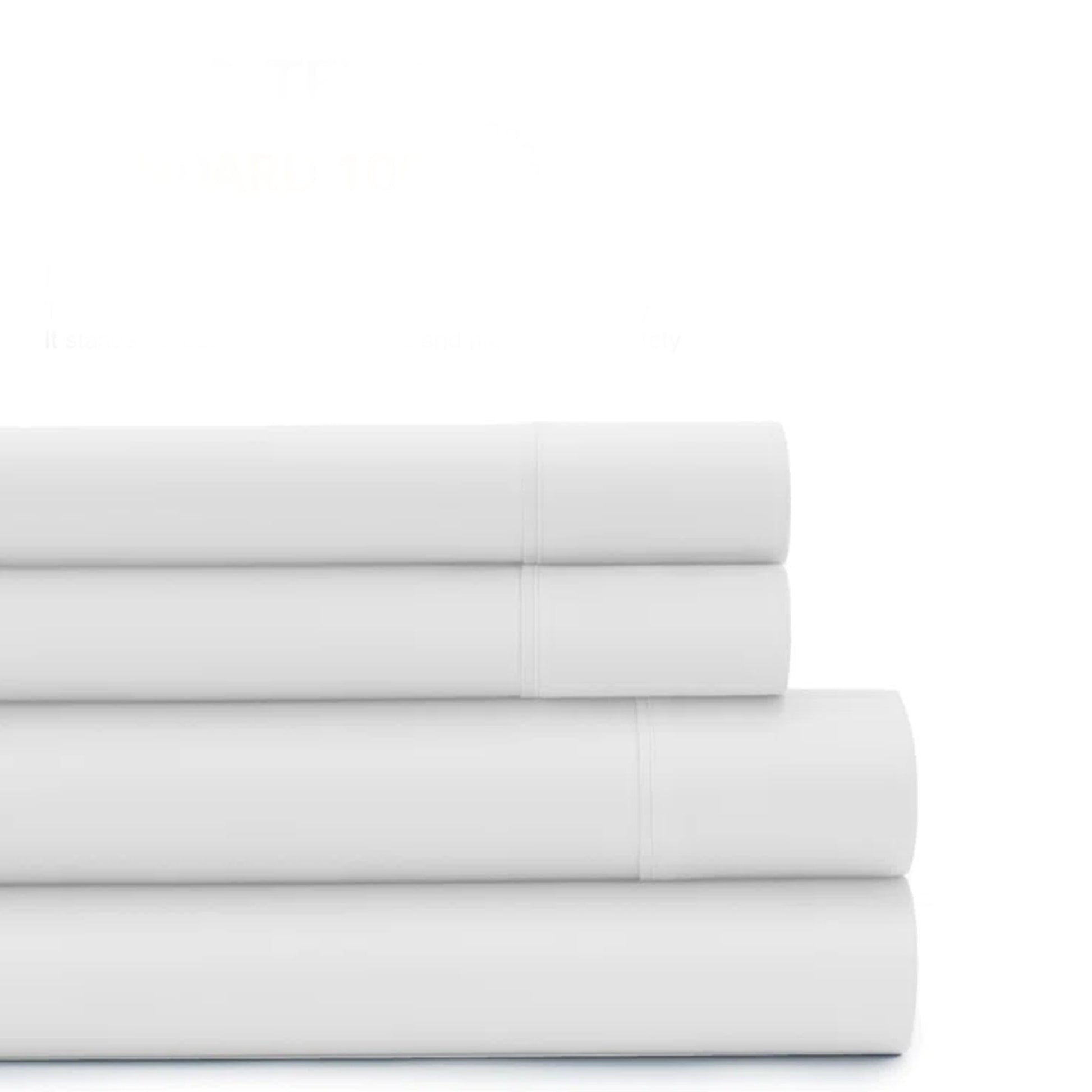 3 Piece Flat Sheet Set Super Soft White King Size 220x240