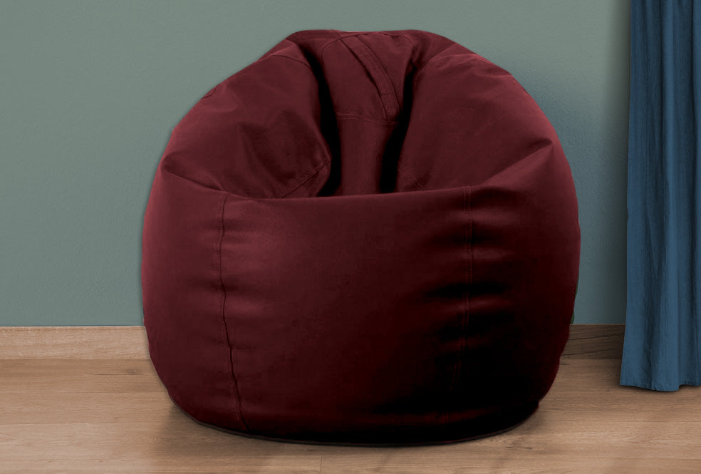 Kids Bean Bag D50x80 - Maroon - Cottonhome.ae