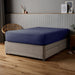 Fitted Sheet 100% Cotton (160 X 200 + 30 CM ) - Navy Blue - Cotton Home
