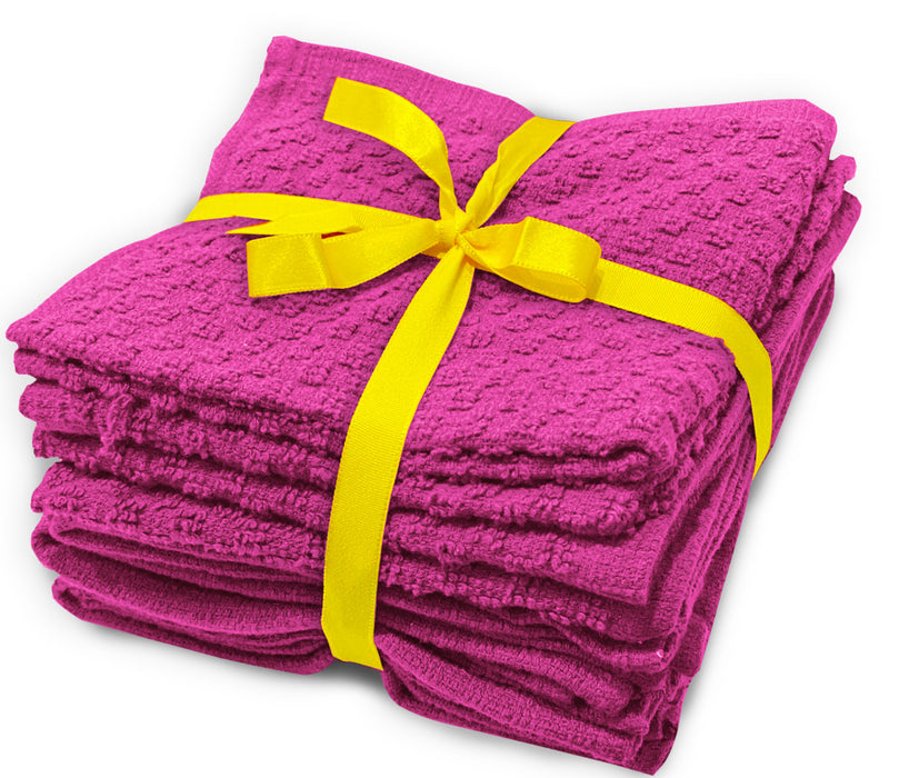 100% Cotton Pink Kitchen Towels Pack of 8pcs 