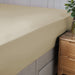 Fitted Sheet 100% Cotton (90 X 190 + 20 CM ) - Gold - Cotton Home