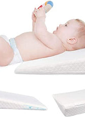 Smooth Wedge Memory Foam Pillow for babies  40x60cm (11x3) White - Cotton Home