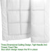 Mattress Topper- (150 X 200 +8 CM) WHITE - Cotton Home