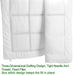 Mattress Topper- (160 X 200 +8 CM) WHITE - Cotton Home
