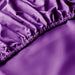 Fitted Sheet 100% Cotton (160 X 200 + 30 CM ) -Dark Purple - Cotton Home