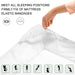 Mattress Topper- (90 X 190 +7 CM) WHITE - Cotton Home