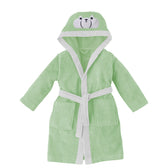 Polar Bear Embroidered Kids Bathrobe with Hood