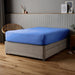 Fitted Sheet 100% Cotton (180 X 200 + 30 CM ) -Blue - Cotton Home