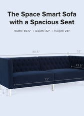 Wide Rolled Arm Lafron Sofa - Cotton Home