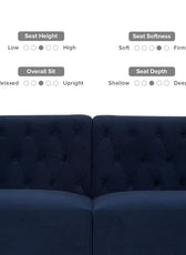 Wide Rolled Arm Lafron Sofa - Cotton Home