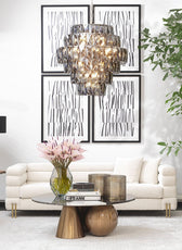 White New York Sofa Brushed brass finish legs - Cotton Home